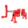 4 Pack 3/4" Cast Iron Pipe Clamp Heavy Duty Wood