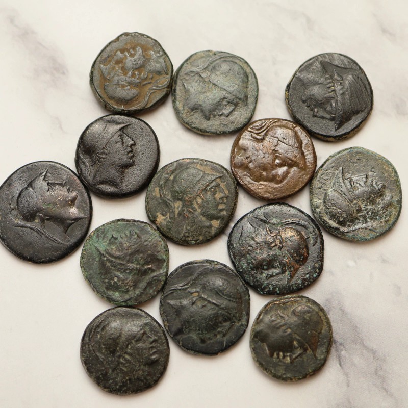 Ancient Greek Bronze Coin - Ares Design