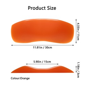 Guluto Bath Pillow, Bathtub Pillow with Self Suction, Waterproof Bath Pillows for Tub Head and Neck Support, Relaxing Bath Tub Pillow for Soaking, Spa Accessories Orange