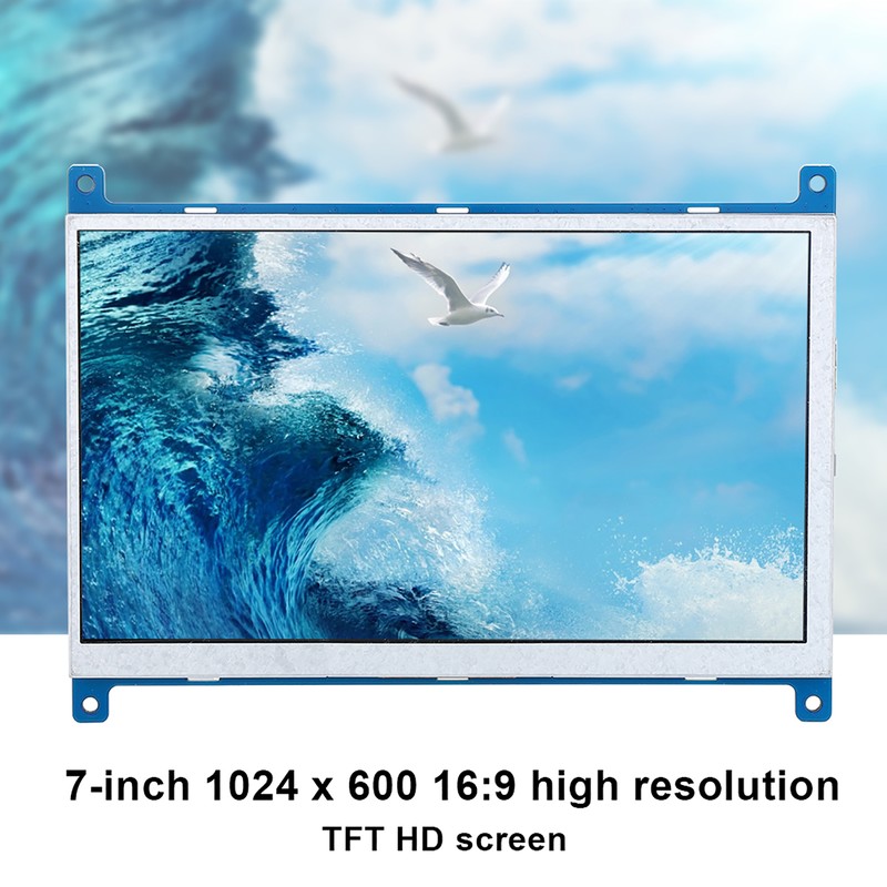 7-Inch Display 1024 x 600 HD TFT Screen for HDMI