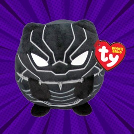 TY Beanie Balls Kids Plush Multipacks - Black Panther, Captain America and Groot Teddy Plush Kids Toys Set - Soft Plushies for Babies and Kids