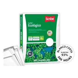 Papel Bond Scribe Ecologico Carta 75 gr - 500 Hojas                                                                                                   