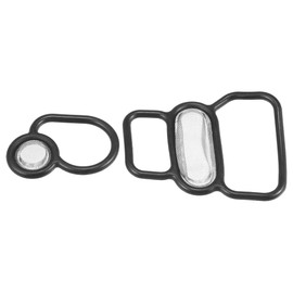 X AUTOHAUX VTEC Magnetic Seal Slide Valve Civic Black 38 x 27 x 3 mm Pack of 2