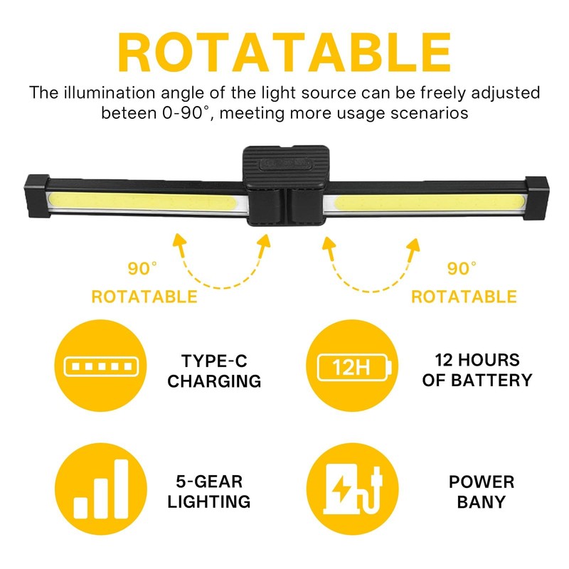 Gym Lamp for Posing,Posing Lampe Gym Magnetisch,Gear Dimming Portable Gym