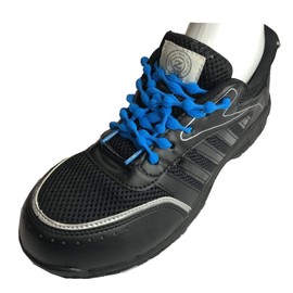 COCOS Nobuoka CW-01 Men's Shoelaces, Caterapi Works Elastic No Tie Shoelaces, 29.5 inches (75 cm), blue