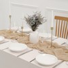 12 Pcs Beige Cheesecloth Table Runner 10FT, Gauze Table Runner,Vintage