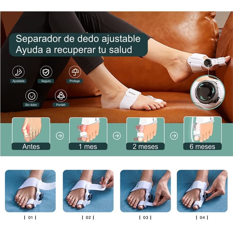 Bellati - 1 pieza PREMIUM Corrector de juanetes para mujeres