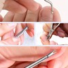 ARMIZ 4 Set Cuticle Pusher and Cuticle Nipper, Professional Cuticle