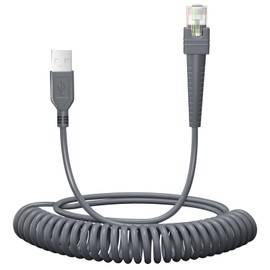 (2PCS) 16.4ft Coiled Scanner Charger Cable for Symbol/Motorola/Zebra DS2208 Cable CBA-U01-S07ZAR LS2208 LS4278 LS3578 DS6878 DS9808 DS4208 DS8108 DS8178 DS9308 DS9908 STB4278 LI4278 DS9208 USB Cord