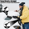 Axinyijia Car Ice Scraper with Broom Ice Scraper Snow Brush
