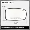 G-PLUS Side Mirror Glass Right Passenger Side Compatible with Chrysler