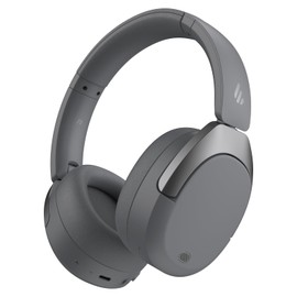 Edifier W830NB Active Noise Cancelling Wireless Over-Ear Headphones, Foldable Lightweight Bluetooth Headset with Hi-Res Audio, Dual Device Connection, 94 Hours Playtime Fast Charging (Grey)