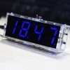 Compact 4-digit DIY Digital LED Clock Kit Light Control Temperature