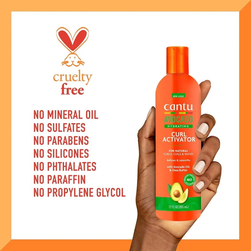 Crema Activadora De Rizos Hidratante Con Aguacate Y Manteca