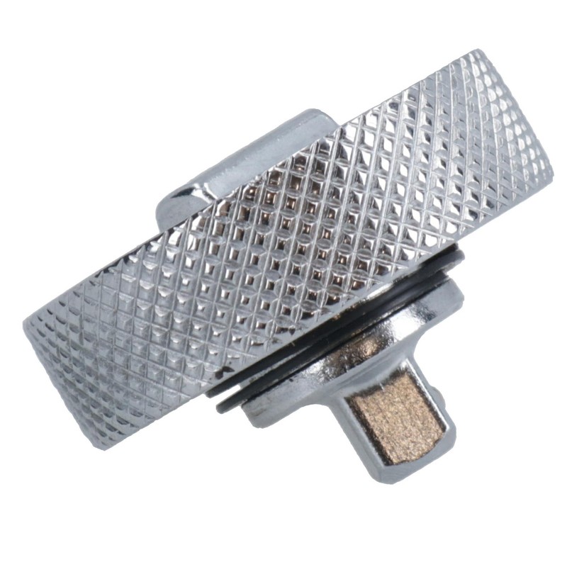 1/4in Drive Palm Ratchet Wrench Thumb Wheel Socket Holder Knurled