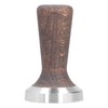 58mm Tamper Tool Black Walnut 304 Stainless Steel Portable Coffee