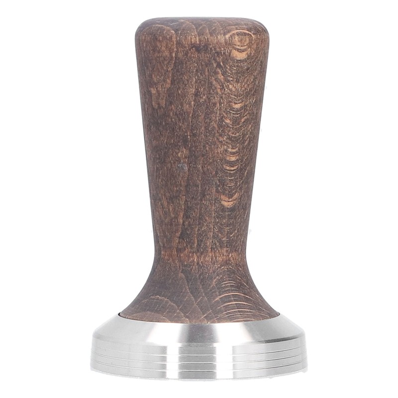 58mm Tamper Tool Black Walnut 304 Stainless Steel Portable Coffee