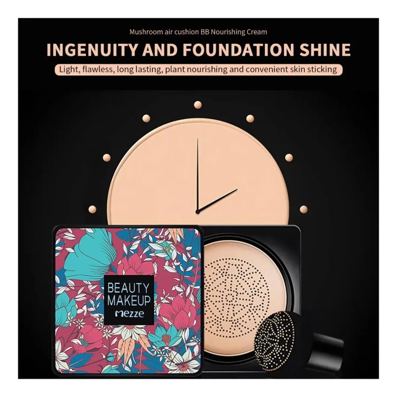 /-. Base De Maquillaje Bb Cream Con Esponja Y Estampado