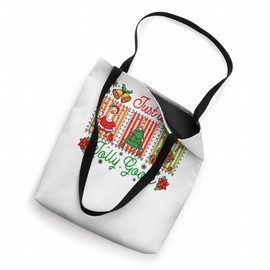 Just A Jolly Goose Preppy Coquette Christmas Goose Costume Tote Bag