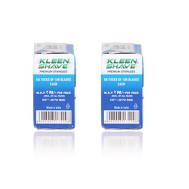 Kleen Shave Double Edge Safety Razor Blades,2 Count(pack of 50 Blades Each)