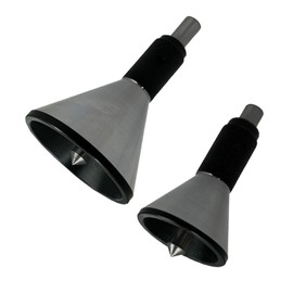 MachEl Engineer Machinist Bell Punch Hand DIY Tool for Accurate and Precise Center Finding on Round Bars (Metal) - Includes Set of Both Tools