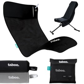 tabee. Microfiber Gym Towel - Odor-Free, Quick Dry Fabric for Exercise, Sports, Fitness and More - Sweat Essentials and Workout Accessories for Men and Women - Super Absorbent and Lightweight (Black)