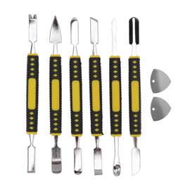 Yuecoom 6pcs Professional Electronics Opening Lever Tool Repair Kit Spudger Opening Lever Tool ABS Handle Alloy Steel Rod for Electronic Maintenance