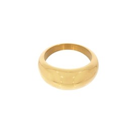 Hey Harper Gold Ring for Women - Gold Plated Stacking Waterproof & Sweatproof Jewerly Ring - Everday Non Tarnish Cute Fashion Circle Rings