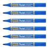 Pentel Set of 6 Permanent Markers N850 Conical Tip Blue