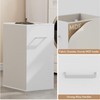 Double Pull-Out Laundry Hamper Cabinet; 90L Laundry Basket for Bathroom,Laundry