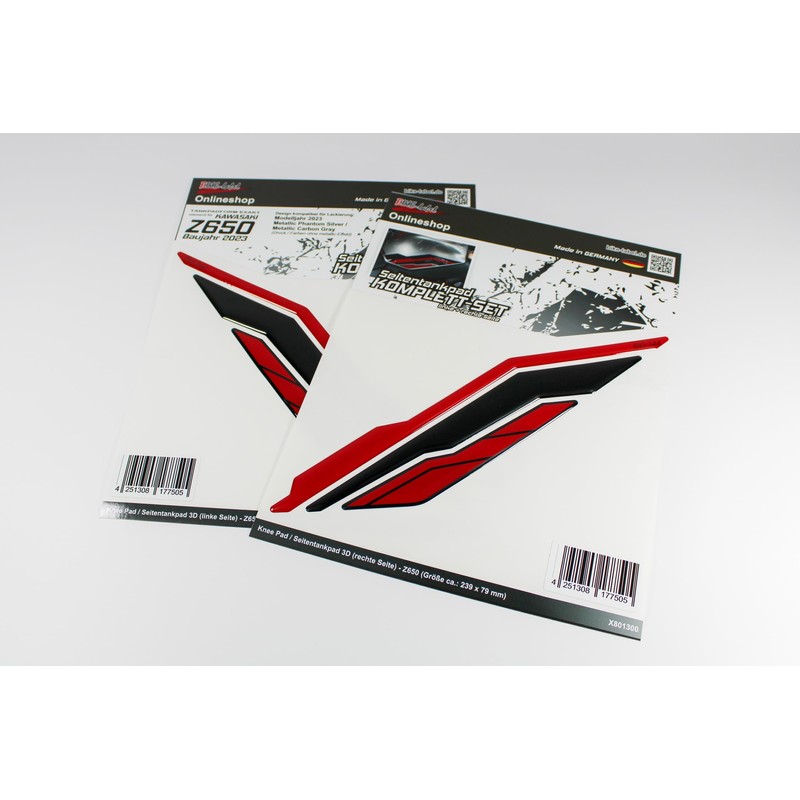 Tankpad Knee Pad Set Tank Protector Compatible with Kawasaki Z650