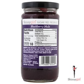 Skinnygirl Sugar Free Preserves, Blackberry Mule, 10 Oz (Pack Of 6)