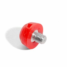 STUDIAMONDS TPU Football Studs-1X 0,11 inch (6mm) Replacement Football Cleats for Football Shoes Standard Thread (Translucent Red)