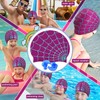 Yearntown 2 Pack Swim Caps and Earplugs for Kids Purple