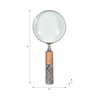 4" Decorative Magnifying Glass - Contemporary Marble Brown and Gray