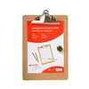 Grafoplás 1550749. Clipboard with Jumbo Clamp, A4, Wood, Round Edges