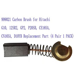 999021 Carbon Brush for Hitachi G10, 12SR2, GP2, P20SB, CE16SA, CN16SA, D10YB Replacement Part (4 Pair 1 PACK)
