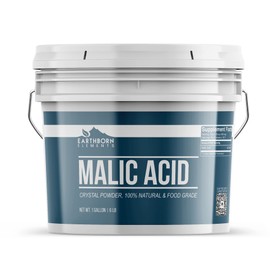 Earthborn Elements Malic Acid Powder, 1 Gallon Bucket, Used in Food, Drinks & Candy, Resealable Container