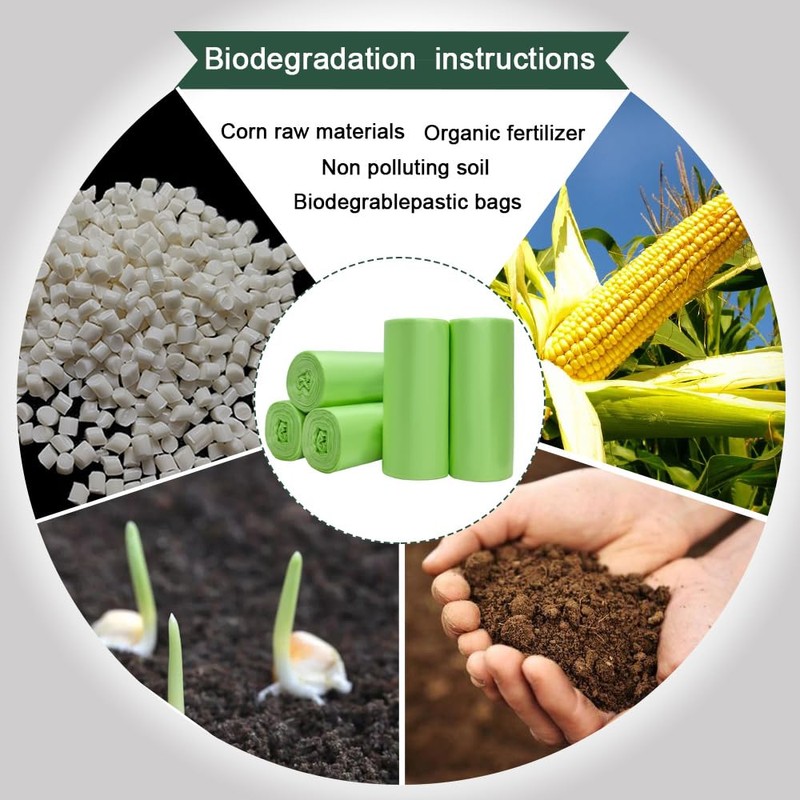 JCKCWL JCKCWL-120-BAGS 6 Litre Green Bin Liners (Pack of 120)