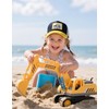 Wodeal Boys Excavator Trucker Hat, Adjustable Toddler Snapback Mesh Baseball