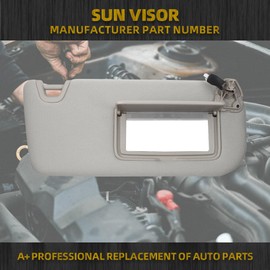 Dasbecan Right Passenger Side Sun Visor Compatible with Nissan Altima 2019-2024 Sunvisor Replacement(Gray)