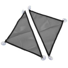01 02 015 Hamaca Triangular de dragón Barbudo, Hamaca de Malla de Reptil Transpirable con ventosas para Anoles para Iguanas para lagartos(Negro, L)