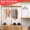 NAKBINX 8 Pack Hangers Space Saving, Collapsible Metal Hangers Closet