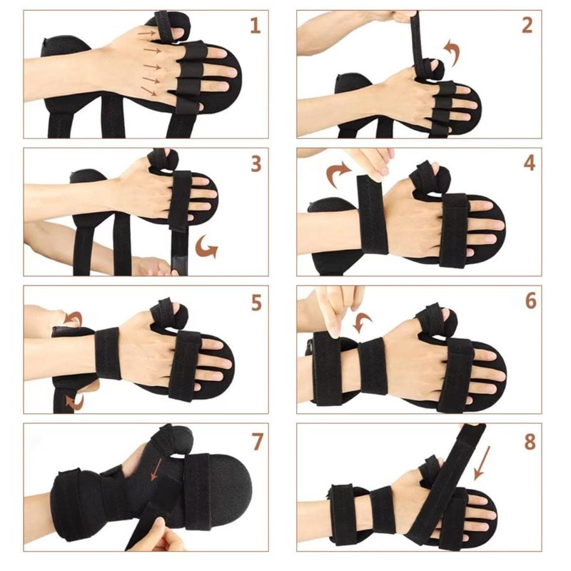 ALisasin Resting Hand Splint Carpal Tunnel Wrist Brace Night Immobilizer