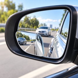 Wide-Angle Blind Spot Mirrors for Cars – 2-Pack 360° Adjustable HD Glass Mirrors for Safer Parking and Lane Changes