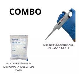 Jf Lhabo Micropipeta 0.1-2.5ul + Puntas Esteriles 10ul Jf Lhabo