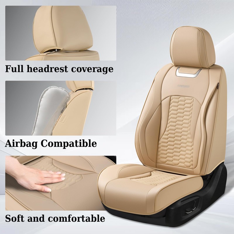 Coverado Front Seat Covers, Car Seat Covers Front Seats, Nappa