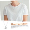 ABOOFAN 5pcs Elegant and Timeless Mother's Day Necklace Heart Shape