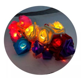ROSES Tira Led Rosas Luz Ambar Decoracion Habitacion Evento Adorno