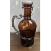 Muster Geschutzt 2L Amber Glass Beer Growler With Ornate Handle